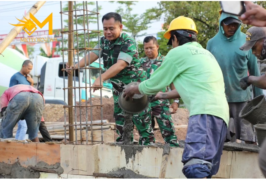 Dandim 0616/Indramayu Tinjau Pembangunan KDKMP Terisi