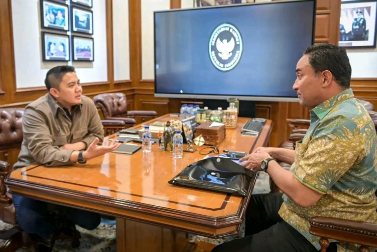 Bahas Modus Narkoba Moderen, Seskab Teddy Indra Wijaya Terima Kunjungan Kepala BNN