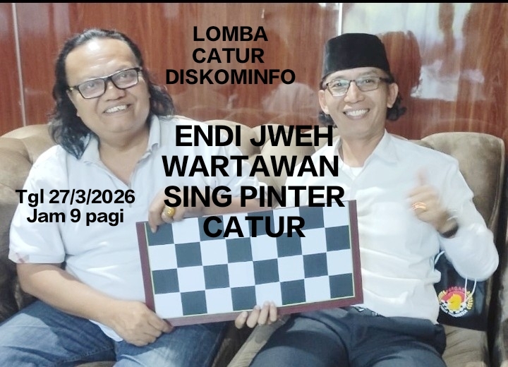 Jalin Sinergitas dan Perkuat Silahturahmi, Diskominfo Gelar Lomba Catur Antar Wartawan