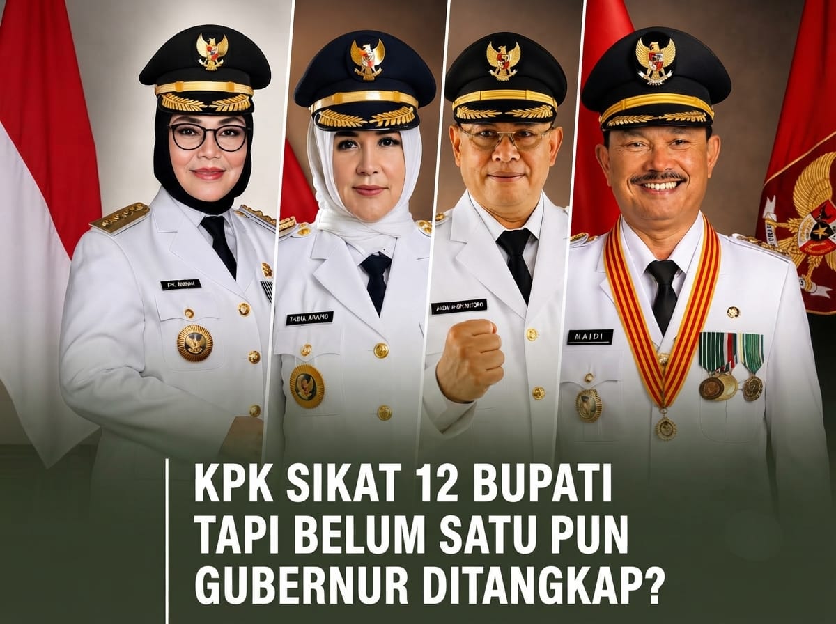 KPK Catat Operasi 18 OTT & Amankan 12 Kepala Daerah