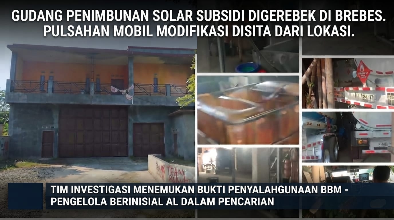 Merugikan Nelayan dan Sopir Angkot, Gudang Solar Ilegal di Losari Brebes Ditemukan