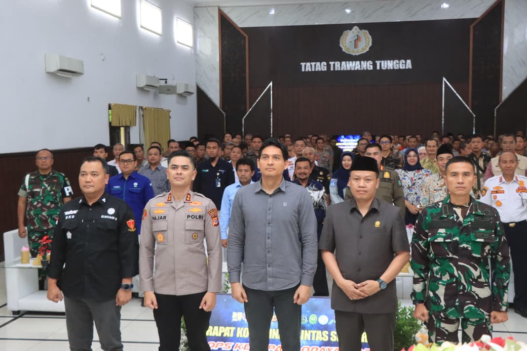 Jelang Mudik Lebaran 2026, Polres Indramayu Gelar Rakor Bersama Bupati Lucky Hakim dan Forkopimda