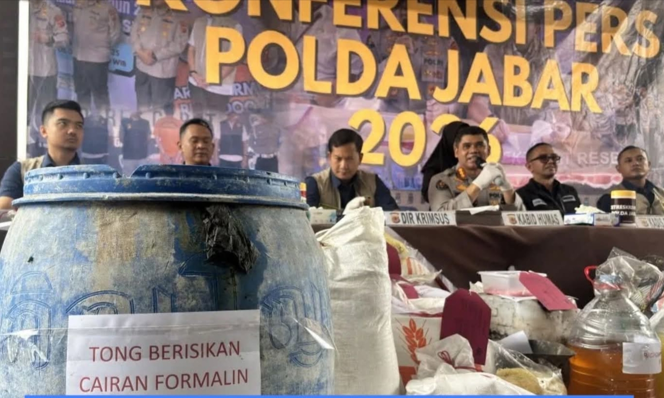 Polda Jabar Bongkar Pabrik Pembuatan Mie Basah