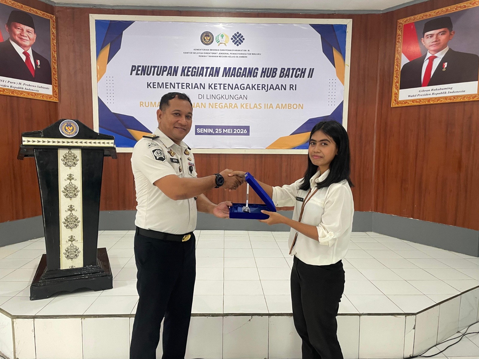 Rutan Ambon Akhiri Program Magang HUB Batch II Dengan Apresiasi