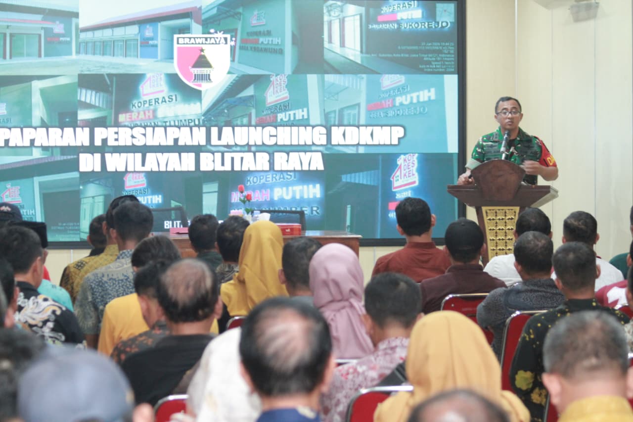 Dandim 0808/Blitar, Rapat Koordinasi Kesiapan Launching Koperasi KDKMP