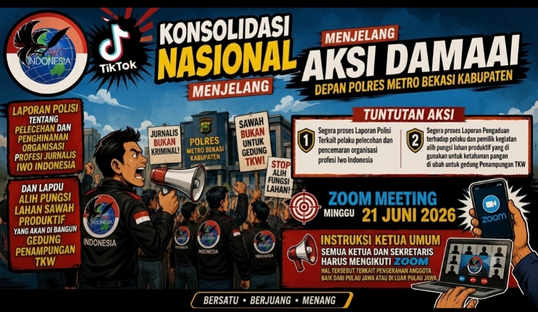 IWO Indonesia Gelar Konsolidasi Nasional dan Persiapan Aksi Damai di Polres Metro Bekasi Kabupaten