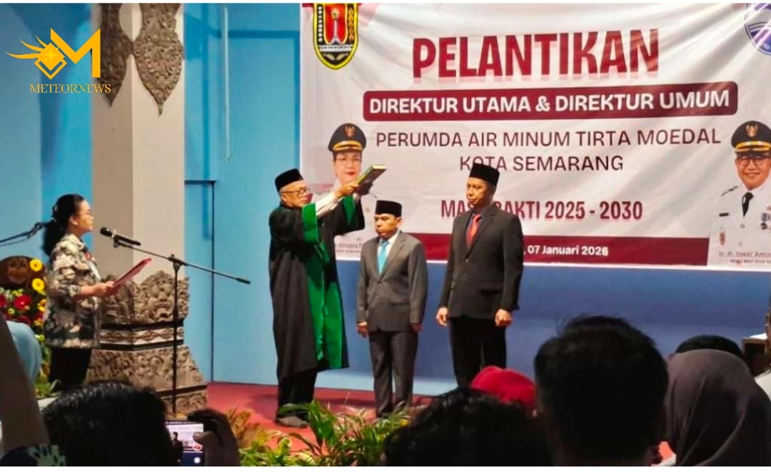Ady Setiawan Resmi Dilantik Direksi Perusahaan Umum Daerah Air Minum/ PDAM Tirta Moedal Kota Semarang