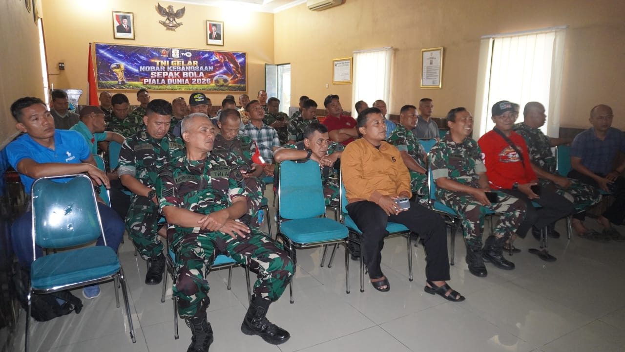 Nobar Piala Dunia di Kodim Boyolali, Satukan TNI dan Masyarakat dalam Semangat Sportivitas