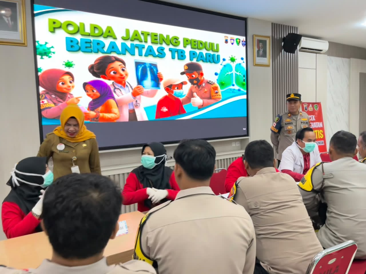 35 Klinik Polres Serentak Gelar Skrining TB Paru bagi Bhabinkamtibmas Jajaran Polda Jateng