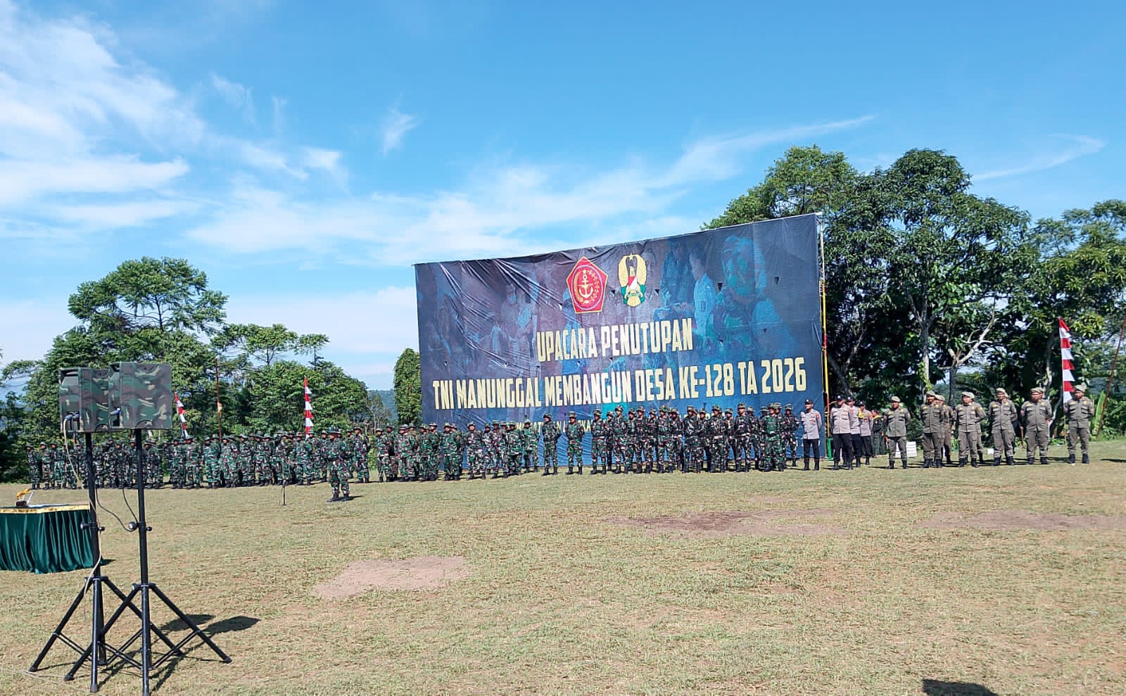 Pangdam III/Siliwangi Diwakili Danrem Resmi Tutup TMMD ke-128 Kodim 0621/Kabupaten Bogor
