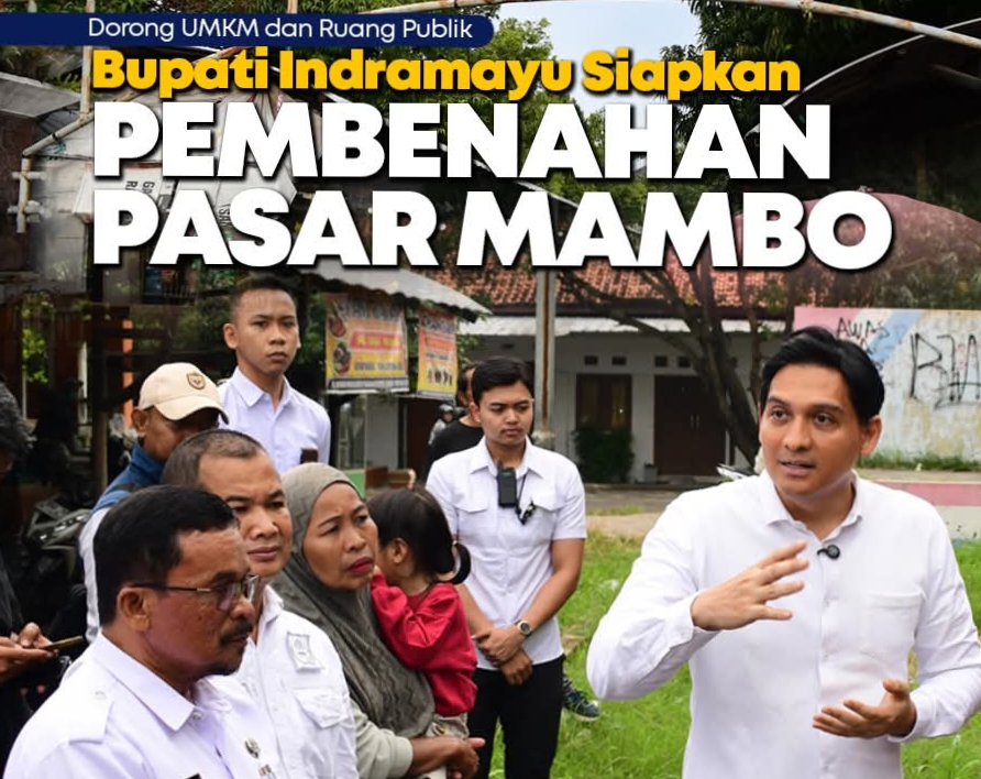 Lucky Hakim : Pasar Mambo Indramayu Kawasan Dalam Rangka Perluas Car Free Night (CFN).