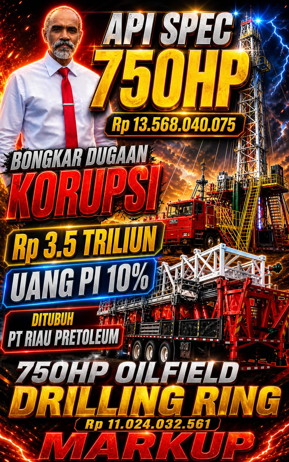 Prof. Sutan Nasomal: Negara Jangan Tidurkan Kasus Dugaan Korupsi Rp3,5 Triliun di PT Riau Petroleum