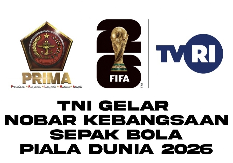 TNI Gelar Nobar Kebangsaan Pertandingan Sepak Bola Piala Dunia 2026 Bersama Masyarakat