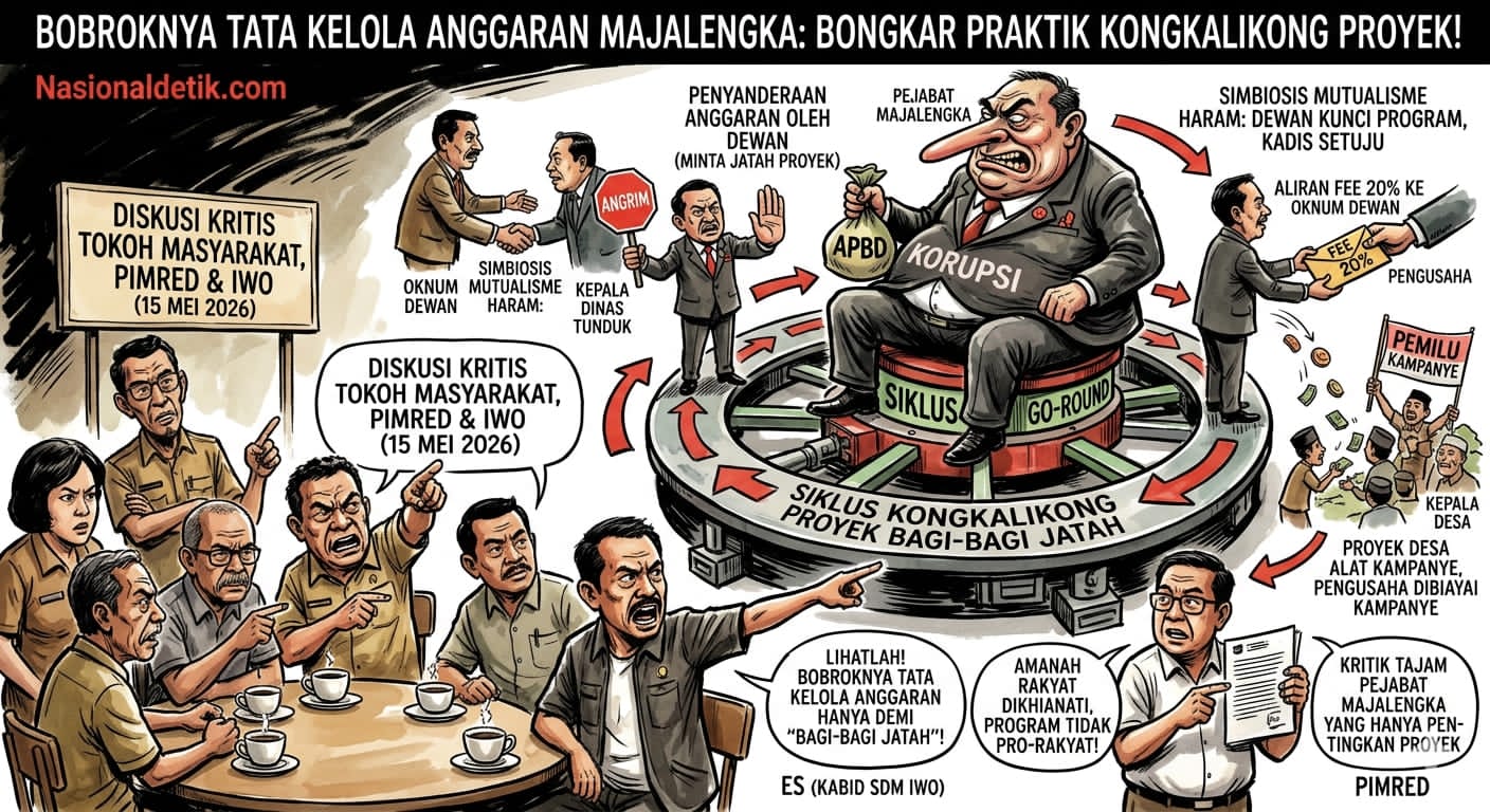 Aroma Kongkalikong APBD Majalengka: Diskusi Tokoh Soroti Dugaan Setoran Proyek 20% ke Oknum Dewan