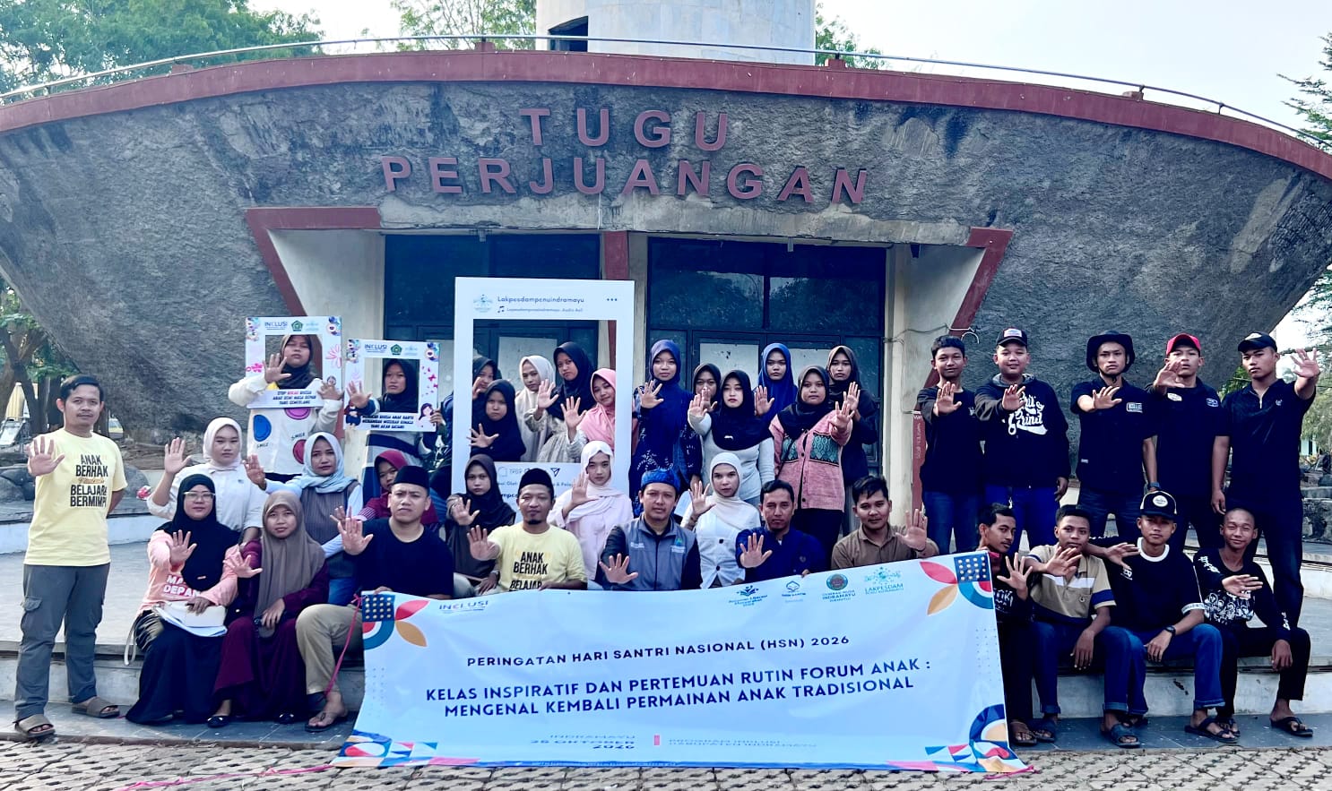 Peringati HSN 2026, Lakpesdam PCNU Indramayu Ajak Anak Lestarikan Permainan Tradisional