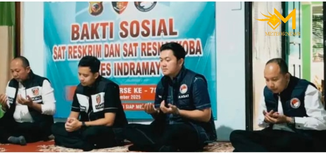 HUT Reserse ke-78 Satreskrim & Satres Narkoba Polres Indramayu Gelar Baksos
